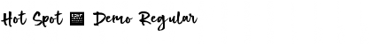 Download Hot Spot - Demo Regular Font Title Preview