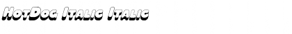 Download HotDog Italic Italic Font Title Preview