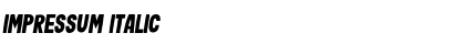 Download Impressum Italic Font Title Preview