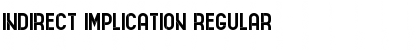 Download Indirect Implication Regular Font Title Preview