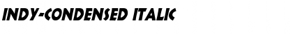 Download Indy-Condensed Italic Font Title Preview