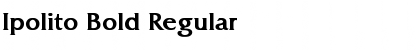 Download Ipolito Bold Regular Font Title Preview
