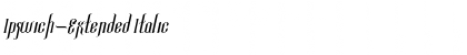 Download Ipswich-Extended Italic Font Title Preview