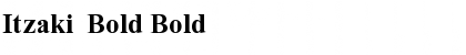 Download Itzaki  Bold Bold Font Title Preview