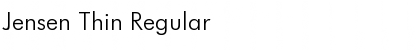 Download Jensen Thin Regular Font Title Preview