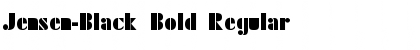 Download Jensen-Black Bold Regular Font Title Preview