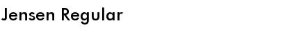 Download Jensen Regular Font Title Preview