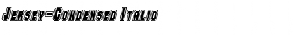 Download Jersey-Condensed Italic Font Title Preview