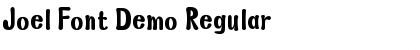 Download Joel Font Demo Regular Font Title Preview