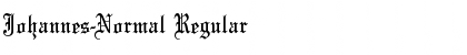 Download Johannes-Normal Regular Font Title Preview