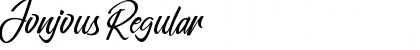 Download Jonjous Regular Font Title Preview