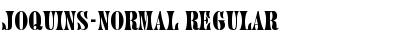 Download Joquins-Normal Regular Font Title Preview
