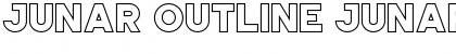 Download JUNAR OUTLINE JUNAR OUTLINE Regular Font Title Preview