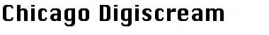 Download Chicago Digiscream Regular Font Title Preview