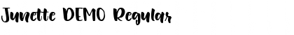 Download Junette DEMO Regular Font Title Preview