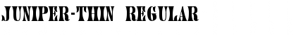 Download Juniper-Thin Regular Font Title Preview