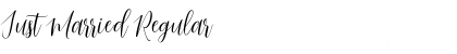 Download Just Married Regular Font Title Preview