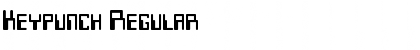 Download Keypunch Regular Font Title Preview