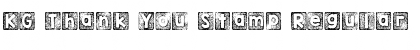 Download KG Thank You Stamp Regular Font Title Preview