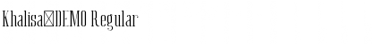 Download Khalisa_DEMO Regular Font Title Preview