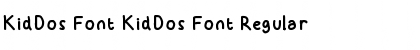 Download KidDos Font KidDos Font Regular Font Title Preview