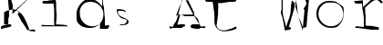 Download Kids At Work bold Font Title Preview