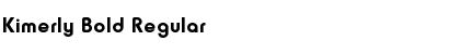 Download Kimerly Bold Regular Font Title Preview