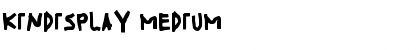 Download KinDisplay Medium Font Title Preview