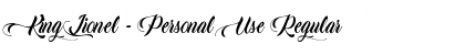 Download King Lionel - Personal Use Regular Font Title Preview