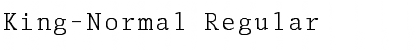 Download King-Normal Regular Font Title Preview