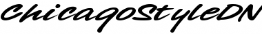 Download ChicagoStyleDNA Regular Font Title Preview