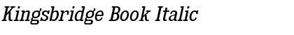 Download Kingsbridge Book Italic Font Title Preview