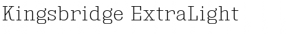 Download Kingsbridge ExtraLight Font Title Preview
