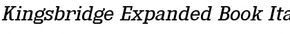Download Kingsbridge Expanded Book Italic Font Title Preview