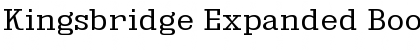 Download Kingsbridge Expanded Book Font Title Preview