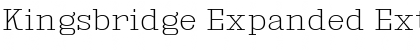 Download Kingsbridge Expanded ExtraLight Font Title Preview