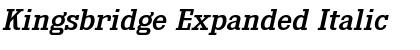 Download Kingsbridge Expanded Italic Font Title Preview