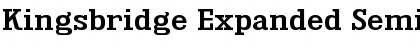 Download Kingsbridge Expanded SemiBold Font Title Preview