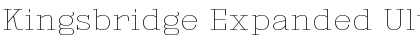 Download Kingsbridge Expanded UltraLight Font Title Preview