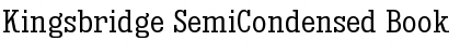 Download Kingsbridge SemiCondensed Book Font Title Preview