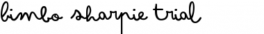 Download Bimbo Sharpie Font Title Preview