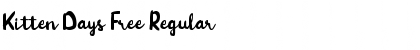 Download Kitten Days Free Regular Font Title Preview