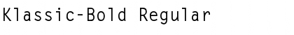 Download Klassic-Bold Regular Font Title Preview
