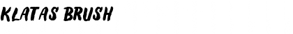Download Klatas Brush Font Title Preview