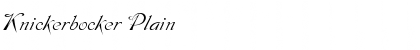 Download Knickerbocker Plain Font Title Preview