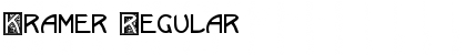 Download Kramer Regular Font Title Preview
