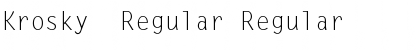 Download Krosky  Regular Regular Font Title Preview