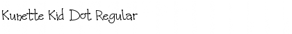 Download Kunette Kid Dot Regular Font Title Preview