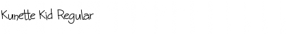 Download Kunette Kid Regular Font Title Preview