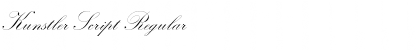 Download Kunstler Script Regular Font Title Preview